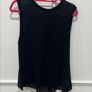 Enza Costa Midnight Black Sleeveless Top